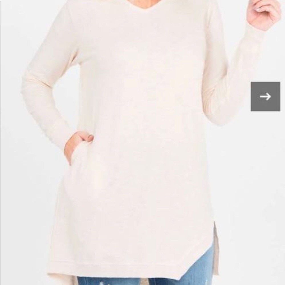 COPY - Hoodie Tunic Pink Tint